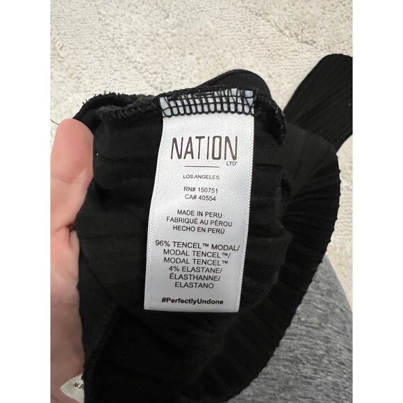 Nation LTD ribbed women's size medium black pants - Picture 4 of 4